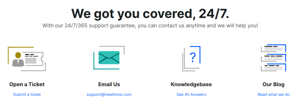 Hawk Host Support Channels