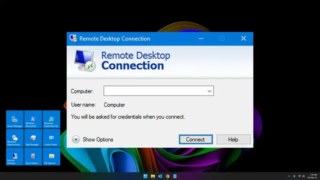 Windows Remote Desktop Protocol (RDP)