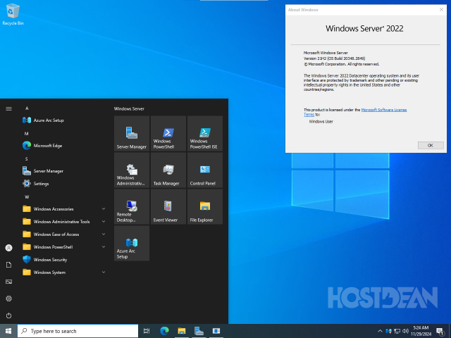 Windows Server 2022 Desktop