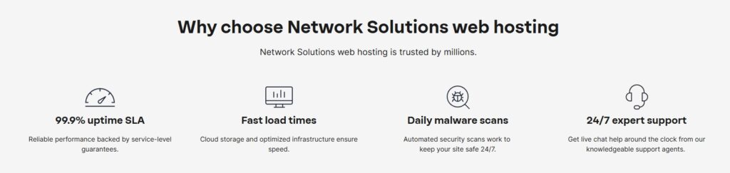 Why choose Network Solutions web hosting